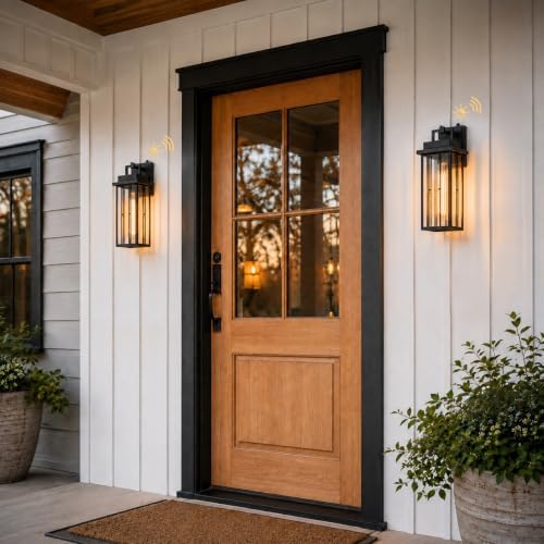 2-Pack Outdoor Wall Sconce, 15”Dusk to Dawn Wall Lights by OupavocsOutdoorLighting