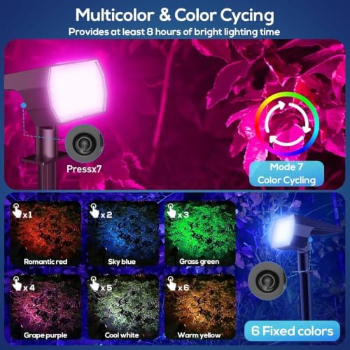 NYMPHY Solar Color Changing Lights - 4 Pack (Multicolor) - Image 4