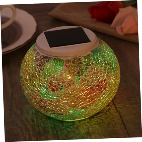 BESPORTBLE Solar Light Glass Ball for Garden Tables, Color Changing Xmas - Image 5