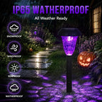 GIGALUMI Solar Halloween Lights Outdoor Waterproof Pathway Lights, 12 Pack - Image 3