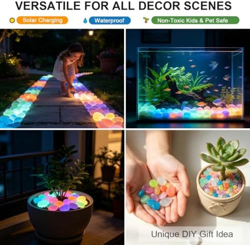 4000 pcs Glow in The Dark Rocks Outdoor Rocks for Landscaping - Image 4
