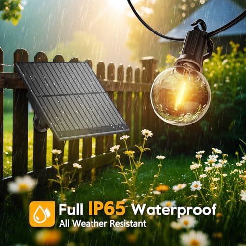 Minetom 158FT Solar String Lights Outdoor Waterproof Solar Powered - Image 4