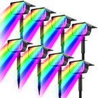 nipify Solar Spot Lights Outdoor Color Changing, Halloween RGB Spotlights by Nipify