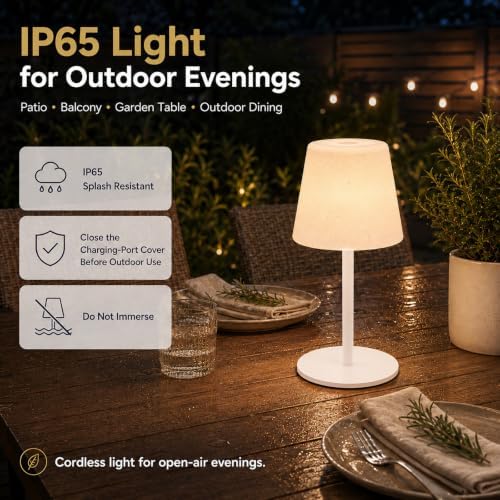 Shower Lamp Rechargeable Waterproof Lamp, Cordless Table Lamp for Bathroom - Image 7