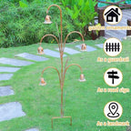 Metal Flowers with Bells for Outside Garden art, Decorative Garden Stakes - Image 5