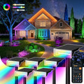 Consciot Smart Solar Spot Lights Outdoor, RGBTW Color Changing Halloween Solar Spotlight Outdoor, APP Control IP65 Landscape Lighting for Garden, Yard, Pathway, WS002C, 6 Pack by Consciot