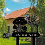 Personalized Garden Dragonfly Sign - Custom Name Iron Metal Plaque for Outdoor Yard Decor, Housewarming Gift, Family Home Marker - Image 4