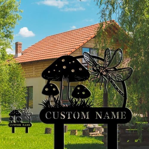 Personalized Garden Dragonfly Sign - Custom Name Iron Metal Plaque for Outdoor Yard Decor, Housewarming Gift, Family Home Marker - Image 4
