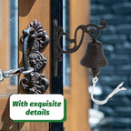 Metal Bird Wall Hanging Doorbell Vintage Garden Decor Welcome Sign - Image 4