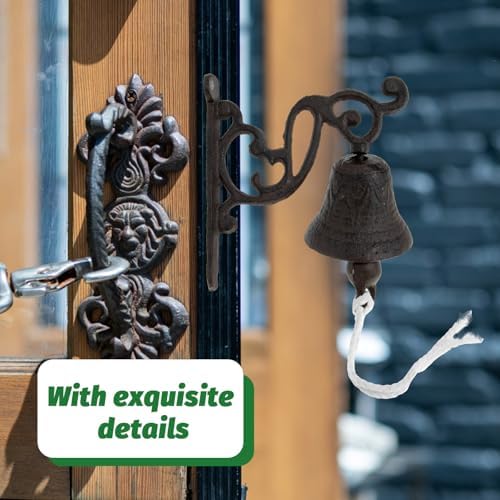 Metal Bird Wall Hanging Doorbell Vintage Garden Decor Welcome Sign - Image 4