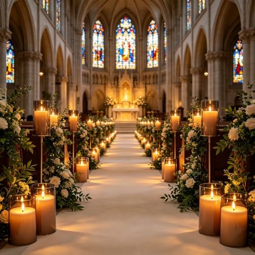 kakoya Flickering Flameless Candles Battery Operated with Remote and 2/4/6/8 H Timer Acrylic Led Pillar Candles Pack of 9 (D 3" xH 4" 5" 6") with Realistic 3D Wick Candles for Home Decor(Grey) - Image 3