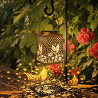 2 Pack Bronze Solar Lights Outdoor Waterproof Decorative - Gifts for Women Mom Grandma, Hummingbird Garden Decor for Yard, Patio,Backyard, Porch , Garden (Hummingbird) - Image 2