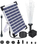 Lewisia 5W Solar Fountain Pump for Pool Pond Bird Bath Garden Decoration Submersible Fountain Pump Kit by Lewisia