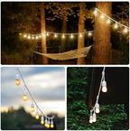 SUNTHIN 50FT White Outdoor String Lights with 16 1W LED Bulbs - Image 7