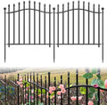 No Dig Garden Fence 24" H x 22.5'L Decorative Yard Dog Outdoor Panels by Bilibompa