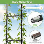 Grape Vine Trellis,Heavy Duty Metal Plant Support Trellis-113L*81W*96H in - Image 3