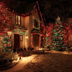 TW SHINE Christmas Lights, 600 LED 196FT Christmas String Lights Plug-in with 8 Modes Timer and Remote, Waterproof Outdoor Decorations for Bedroom Wedding Party Yard Tree Decor, Red & Green - Image 2