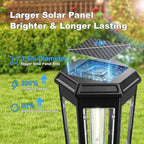 8 Pack Cool White Solar Pathway Lights Outdoor Garden for Yard Path - Image 2