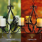 3 in 1 Ambient Lighting Chandelier Chain Hang Metal Wall Sconce - Image 4