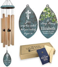 ASTARIN Personalized Memorial Gifts Wind Chimes, Sympathy Customized Wind Chimes in Loving Memory of Dad/Mom, Memorial Gifts for Loss, 35inch Wind Chime Deep Tone for Outdoor, Produced in Texas by Astarin