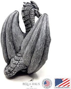 Medieval Dragon Shelf Sitter | Gothic Statue for Home, Office, or Garden | Fierce Winged Figurine | 6.5 Inches Indoor & Outdoor Resin Decor (Tavros the Dragon) - Image 4