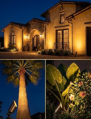 MALORY Solid Brass Landscape Spotlight 4-Pack with 5W MR16 Bulb(S05) - Image 6