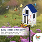 Butterfly House and Feeder for Outside with Metal Stake - Image 4