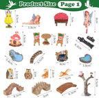 109 Pcs Fairy Garden Accessories Miniature Fairy Figurines Kit - Image 3