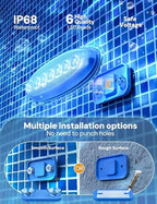 NIORSUN Solar Pool Lights for Above Ground & Inground Pools - IP68 Waterproof 9 RGB Color LED Pool Light with 3.6ft Cord & Remote, Underwater Lights for Pools/Pond Decor - Image 5