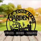 MeMate Personalized Metal Garden Signs Decorations, Custom Name Plaques for Men Women Mom Dad Potting Shed She Shed - Image 5