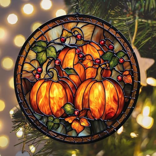 Pumpkin Garden Acrylic Suncatcher - Image 6