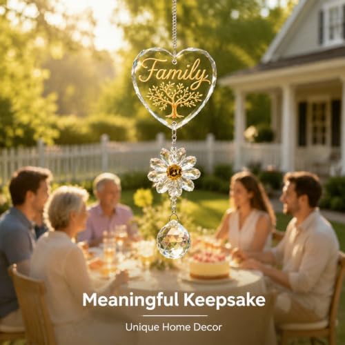 Family Tree of Life Gifts for Women,Crystal Suncatchcer for Window Hanging - Image 6