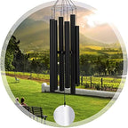 Wind Chimes Large Outdoors Clearance Deep Tone, 45" Sympathy Wind Chimes in Loving Memory of Someone, Memorial Wind Chimes Gifts for Mother's Day, Metal Wind Chimes Outdoors Garden/Yard Décor(Black) - Image 2
