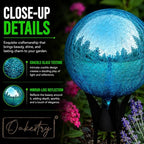 12-Inch Teal Reflective Glass Garden Orb, Mirror-Polished Hollow Sphere for Weather-Resistant Outdoor Yard Décor, Lawn Accent, Patio Landscaping, and Home Ornament, Shine, and Timeless Charm - Image 3