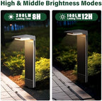 COXSENI Solar Pathway Lights Outdoor Warm/Cool White, 6Pack - Image 5