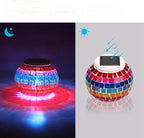 Solar Glass Ball Table Light Color Changing Solar Powered Mosaic Glass Table Lamps Waterproof Decorative Led Night L - Image 3