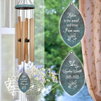 ASTARIN Personalized Name 35" Memorial Wind Chimes for Outside, Metal Sympathy Gifts for Loss of Mother Father Loved One, Bereavement Wind Chime in Memory Gift, Decor Garden Patio,Produced in Texas - Image 6