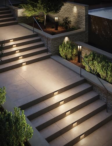 Hinkley Landscape Taper 1563BZ Horizontal 12v Step Light, Low-Voltage Integrated LED, Recessed Mount, Safe for Wet Conditions, Wiring Kit Included, Bronze Finish - Image 2