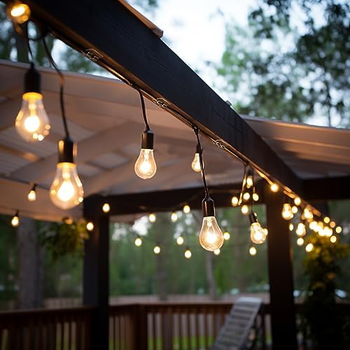 Hetyue Hooks for Outdoor String Lights Clips: 66Pcs Heavy Duty Light Hook with Waterproof Adhesive Strips - Outside Clear Cord Holders for Hanging Christmas Lighting - Outdoors Sticky Clip - Image 6