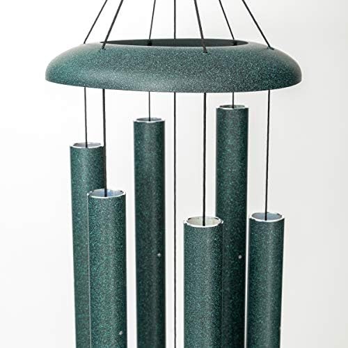 Corinthian Bells 44 Inch Green Deep Tone Wind Chimes for Outside, Large Outdoor Garden Wind Chime, Made in USA - Image 3