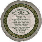 Magnolia Garden 10-Inch an Irish Blessing Decorative Stepping Stone – Weather-Resistant Resin Garden Walkway Tile – Celtic Knot & Shamrock Design Outdoor Accent by DicksonsGifts