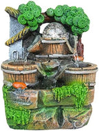 Tabletop Fountain Content-Rich Tabletop Fountain Resin Microscape Desktop Fountain Recirculating Flowing Water Indoor,Outdoor Waterscape Relieve Stress,Style-b by Unknown