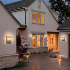 Outdoor Wall Sconce,Brown Waterproof Exterior Lighting Fixtures - Image 2