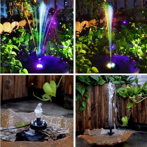 Lewisia 3-Tier Solar Fountain Pump with Battery Backup, 5W - Image 3