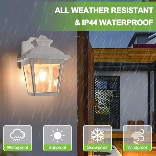 FUDESY Outdoor Wall Lantern, Waterproof Exterior Wall Sconce Light Fixture - Image 4
