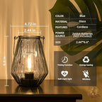 Battery Operated Lamp Hanging, Cordless LED Table Lamp with Timer - Image 2