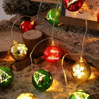 CAKERS Led Christmas String Lights|Creative Ambient Decor Fairy Lights|Hanging Copper Wire Lights|Night Lamps for Birthday Party Xmas Tree Decor,Ball Shape,3m(9.8ft)-20LED-USB - Image 5