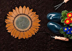 Magnolia Garden 12-Inch Sculpted Sunflower Decorative Stepping Stone – 3D Floral Resin Garden Walkway Tile – Vibrant Amber Flower Outdoor Accent - Image 5