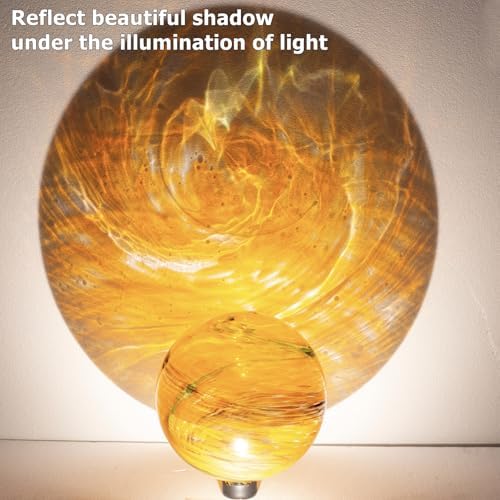 10 Inch Glass Gazing Ball with 9.4" H Metal Stand - Image 5