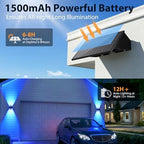 6PACK Solar Wall Lights Outdoor ,8 Lighting Modes Up and Down Solar Sconce Lights Dusk to Dawn Lighting IP65 Waterproof Solar Lights Outdoor for House Exterior Front Porch Garage Fence Patio Yard - Image 4